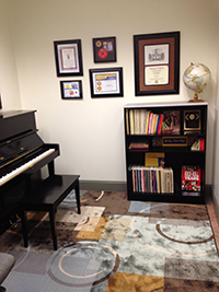 Piano lesson teaching room 